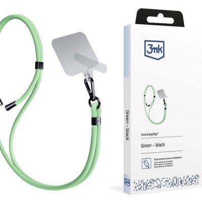 3mk EasyClip univerzální šňůrka pro telefony se zadním krytem zelená – Zboží Živě