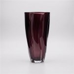 Crystal Bohemia KŘIŠŤÁLOVÁ VÁZA BOHEMIA BARLEY TWIST BURGUNDE 305 MM – Hledejceny.cz