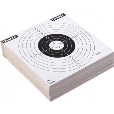 Diana Terč papírový 14 x 14 cm 100 ks – Zboží Dáma