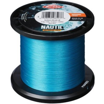 Berkley Šňůra Nautil Inshore Braidx8 Aqua Blue metráž z navíječky 0,12mm 5,4kg – Zboží Mobilmania