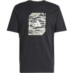 adidas CAMO TEE pánské triko černá – Zboží Mobilmania