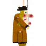 Mašek umělecká výroba Loutka dřevěná plošná Vodník 15 cm – Zboží Dáma