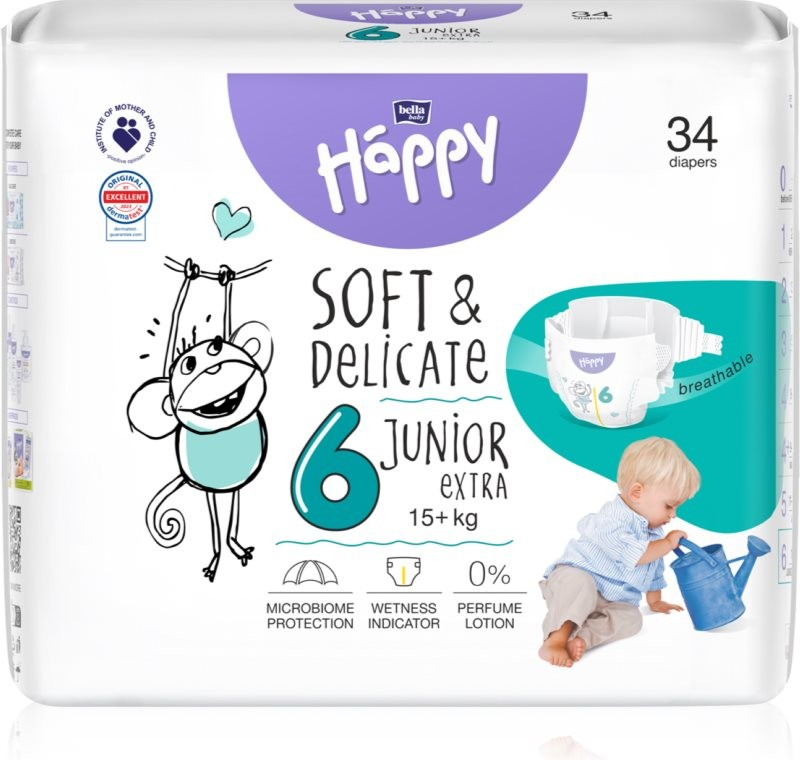 Bella Happy 6 JUNIOR EXTRA 15+kg 34ks