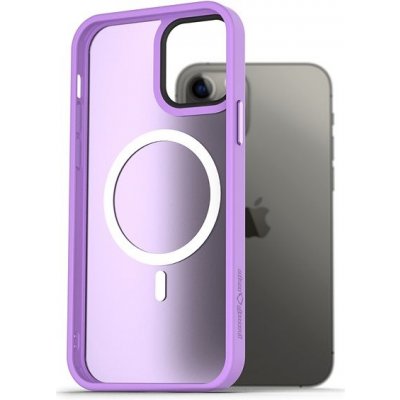 Pouzdro AlzaGuard Matte Case Compatible with MagSafe iPhone 12 / 12 Pro světle fialové