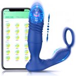 Logvin Elox Vibrační teleskopický stimulátor prostaty Modrá – Zboží Dáma