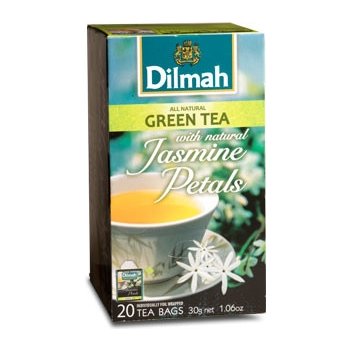 Dilmah Gourmet Jasmine Petals čaj zelený s jasmínovými květy 20 x 1,5 g