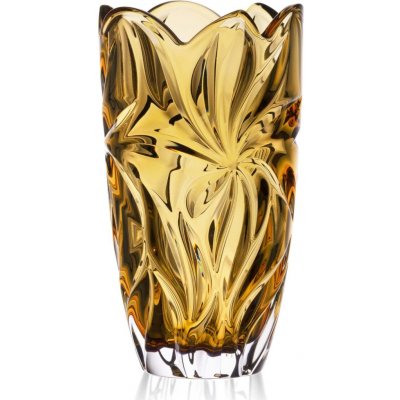 Aurum Crystal Váza FLORA amber 280 mm – Hledejceny.cz