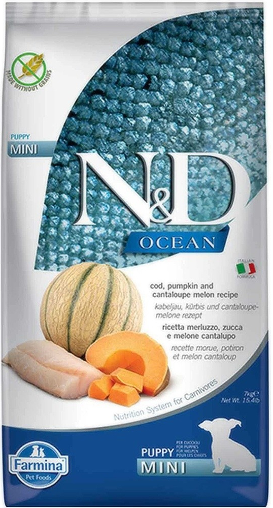 N&D Ocean Puppy Mini Grain Free Codfish & Pumpkin & Melon 7 kg