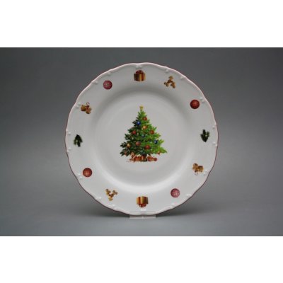 Bohemia Porcelán 1987 Talíř Ofélie Christmas Tree JZL 25 cm – Zboží Dáma
