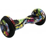 Hoverboard EcoWheel 10,5" Cross Grafitty Yellow – Zboží Mobilmania