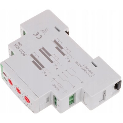 F&F PCU-504UNI ČASOVÉ RELÉ 3-FUNKČNÍ 0,1S-10MIN 2X4A 12-264V AC/DC – Sleviste.cz
