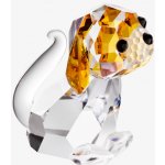 Skleněná figurka Pes, mini z českého křišťálu Preciosa – Zboží Dáma