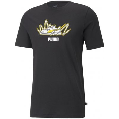 Puma SNEAKER GRAPHIC TEE BLACK 67176401 Černá