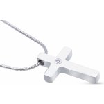 Ellami Řetízek z chirurgické oceli s přívěskem,křížek se zirkonem 3001794 – Zboží Dáma