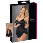 Cottelli lehký, volánkový babydoll, černý – Zboží Dáma