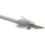 SOLARIX Univerzální EASY konektor RJ45 CAT6 UTP 8p8c na drát i licnu, 100ks SXRJ45-6-UTP-EASY | Zboží Auto