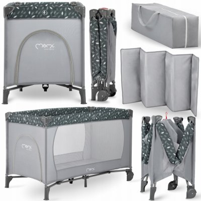 MoMi Cestovní postýlka Belove Grey – Zboží Dáma