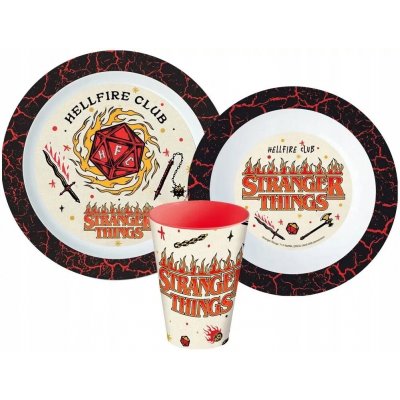 Stor Sada plastového nádobí Stranger Things s kelímkem 3 díly – Zboží Dáma