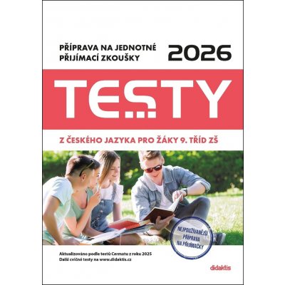 Testy 2026 z českého jazyka pro žáky 9. tříd ZŠ - Příprava na jednotné přijímací zkoušky - Michala Vacíková – Zboží Dáma
