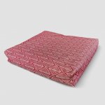 Gadeo sedací polštář listy červená 50x50 cm výplň špaldové slupky – Sleviste.cz
