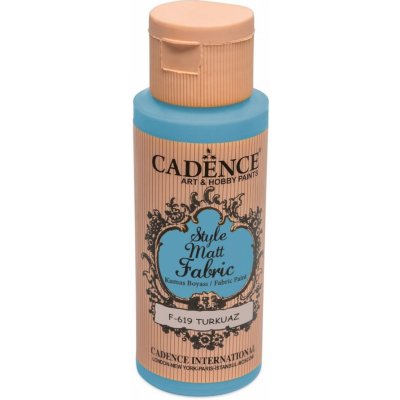 Cadence Textilní barva Style Matt Fabric tyrkysová 50 ml – Zboží Dáma