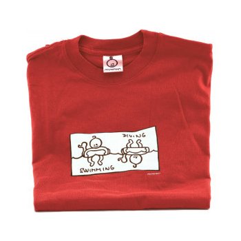 Dětské tričko Mayaka s dlouhým rukávem Swimming/Diving červené