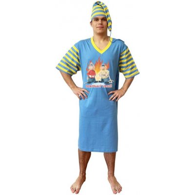 Pat a Mat Dokonalý hasič pánská noční košile kr.rukáv modrá – Hledejceny.cz