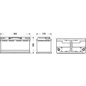 Exide Start-Stop EFB 12V 100Ah 900A EL1000