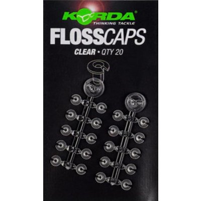 Korda zarážky na nástrahu Floss Caps Clear – Zboží Mobilmania