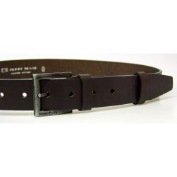 Penny Belts pánský kožený opasek 0440 tmavě hnědý