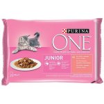 Purina One Junior losos 4 x 85 g – Zbozi.Blesk.cz