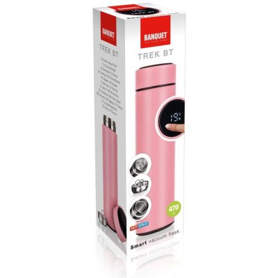 Banquet Termoska chytrá TREK BT 470 ml růžová – Hledejceny.cz