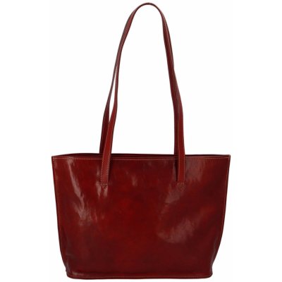 stylová a praktická dámská kožená taška Josette červená