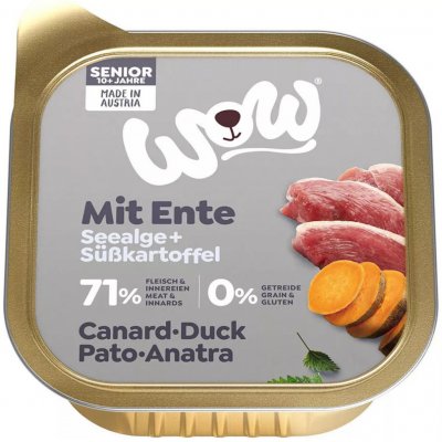 WOW Senior Dog kachní s batáty 11 x 150 g – Sleviste.cz