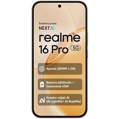 Realme 16 Pro 8GB/512GB Master Gold – Hledejceny.cz
