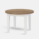 Stima Kulatý stůl FIT II. 110 cm dub halifax tabákový bílá – Hledejceny.cz