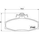 Sada brzdových destiček, kotoučová brzda BREMBO P 85 022 | Zboží Auto