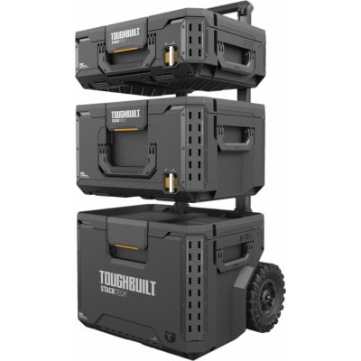 Toughbuilt StackTech Pojízdný box na nářadí set 3 boxů TB-B1S3-B-70R – Zboží Mobilmania