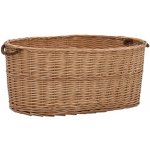 vidaXL Koš na dřevo s držadly 78 x 54 x 34 cm přírodní vrba – Zboží Dáma