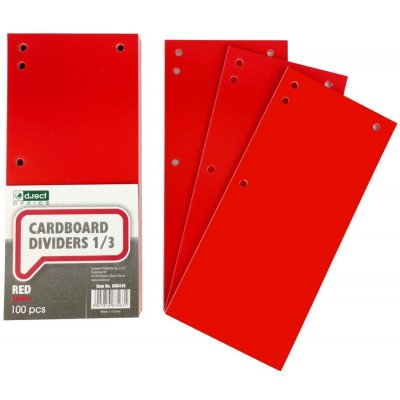 d.rect - rozdružovač 10,5 x 24 cm červený, 100 ks – Zboží Mobilmania