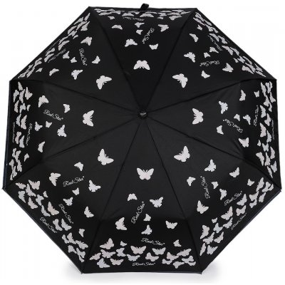 Dámský skládací vystřelovací deštník motýl kouzelný 6 černá – Hledejceny.cz