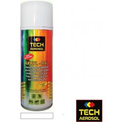 TECH AEROSOL Univerzální akrylová barva ve spreji 400 ml RAL 9010 bílá mat