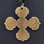 Amulet Symbols Symbol 40 Zkřížená vadžra průměr 2,5 cm – Zbozi.Blesk.cz