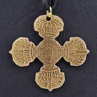 Amulet Symbols Symbol 40 Zkřížená vadžra průměr 2,5 cm – Zbozi.Blesk.cz
