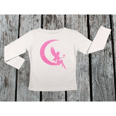 Kidsbee bavlněné tričko Fairy bílé – Zboží Mobilmania