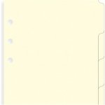 Filofax Krajové výřezy, krémové náplň osobních diářů A6 – Zboží Živě