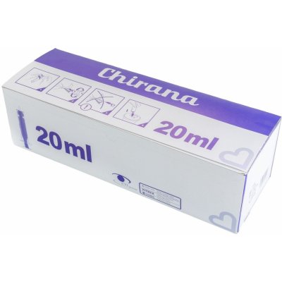 Stříkačka injekční 20ml dvoudílná, LUER, jednorázová sterilní 80ks – Zbozi.Blesk.cz