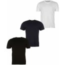 Donnay Three Pack V Neck T Shirt Mens white/Blck/Navy