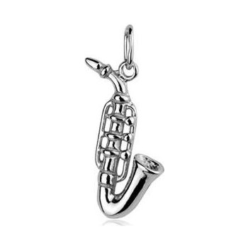 Šperky4U Stříbrný přívěšek saxofon ZB51314