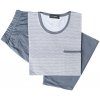 Pánské pyžamo N-feel AH346.O pánské pyžamo krátký rukáv šedé